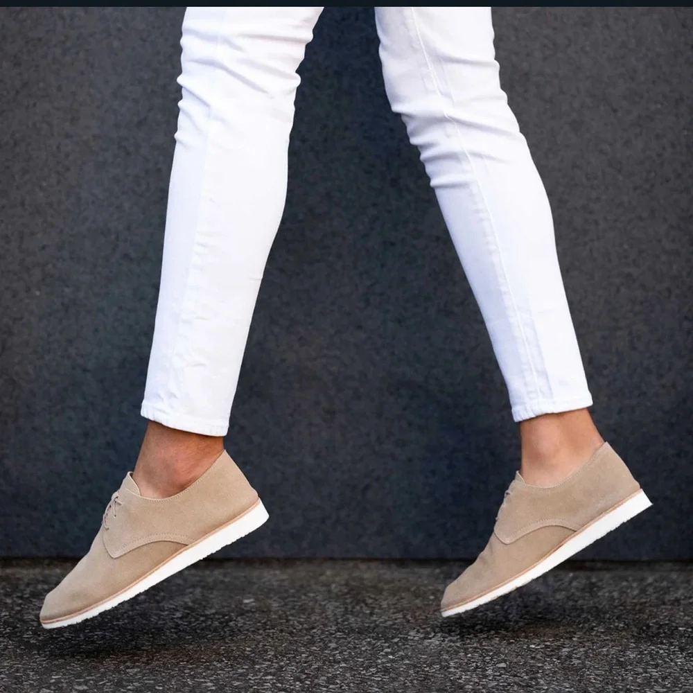 Nisolo‎ Sedona Travel Derby Shoe Tan Suede